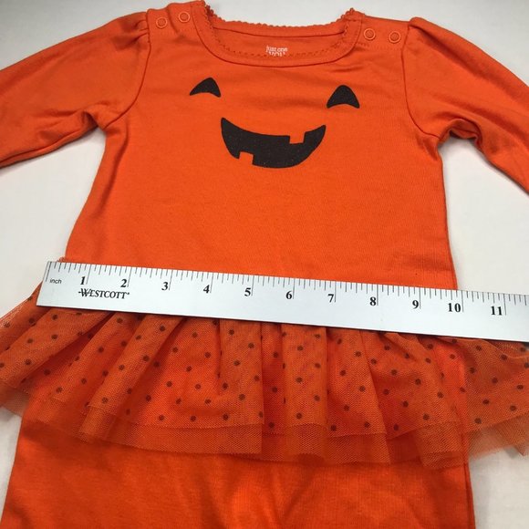 Just One You by Carter’s Girls 9 Month 1 Piece Pumpkin Sleeper New Without Tags - Picture 9 of 14